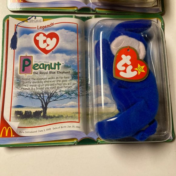 McDonald's Ty Beanie Babies "Legends" Chilly, Humphrey & Peanut - New Unopen - Picture 4 of 13